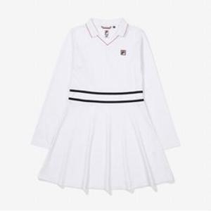 [FILA] 피케 스판 카라 원피스 (FS2OPF3351F_OWH)