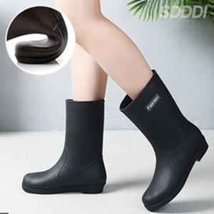 여성 레인부츠 미들 장마 여름 여자 롱 고무 물 장화 주방화 미끄럼방지 rainboots middle RAINWM01