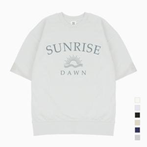 [폴앤폴]SUNRISE 오버핏 반팔 맨투맨 남여공용 6컬러