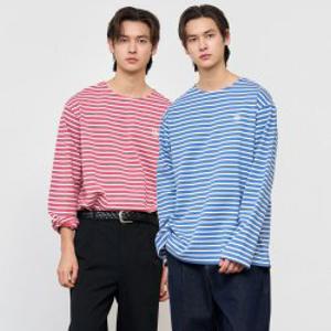 [제너럴아이디어]UNISEX 롱슬리브 보더 티셔츠 [3COL] / SBE1U01003-MAN