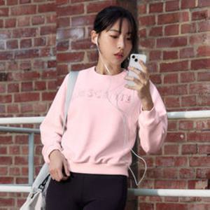 [데상트공식][50% OFF] 우먼스 코튼 모달 맨투맨 SQ122PHT14