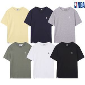 [백화점][NBA]N259ST262P 남녀공용 엔비에이 반팔티 티셔츠 빅사이즈 기본 심플 무지 베이직
