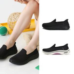 스케쳐스 운동화 고워크 아치핏 2.0 여성 슬립온 블랙/블랙모브 2종택1