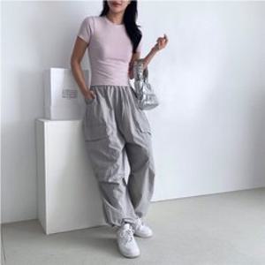 팬츠 조거 통바지 카고 남녀공용 데일리 의류 스트링 캐주얼 여름 트레이닝 팬츠