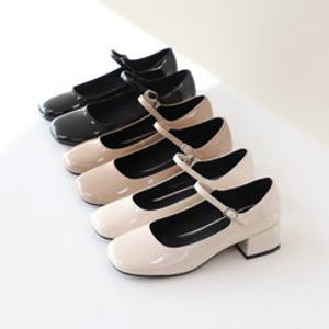 엘칸토 인텐스 여성 블록힐 메리제인  4cm LCWD98I613
