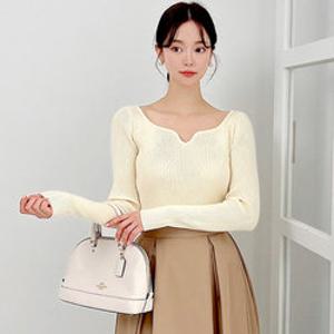 [모델리스트] 마라티 소프트 골지 트임넥 티셔츠 (MESKN010)