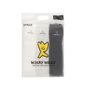 와키윌리반팔티 CQK WA2503STE3TC 3PACK 시그니처 반팔 티셔츠 블랙/화이트/그레이