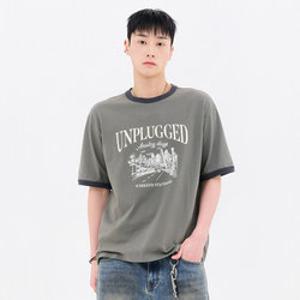 [체이스컬트](남여공용) FBZU5805C0V 링거 그래픽 반팔 티셔츠_G