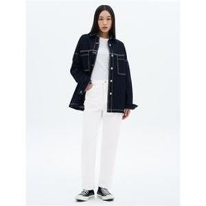 에잇세컨즈 355221LPB0 데님 와이드팬츠 경량 스트레이트 데님팬츠 아이보리 4846458