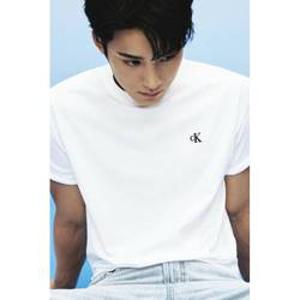 캘빈클라인 CALVIN KLEIN 남여공용 릴렉스핏 아카이브 로고 반팔 티셔츠 40HM229-UB1,YAA