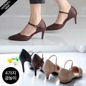 [바닐라슈] 카멜리아 양사이드오픈 메리제인 펌프스(1.5cm,5cm,7