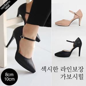 [바닐라슈] 더뉴 카멜리아 누벅 가보시 스트랩힐(8cm,10cm)