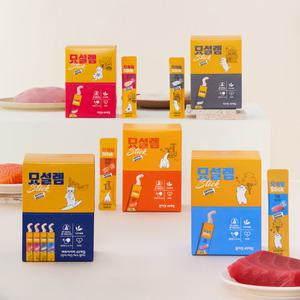 페슬러 묘설렘 스틱 대용량 고양이 습식 다이어트 간식 (연어/치킨/대구/참치)