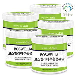 [푸른들판] 인도산 보스웰리아 추출 분말 100% 170gx5통 보수웰리아 가루 추출물 차