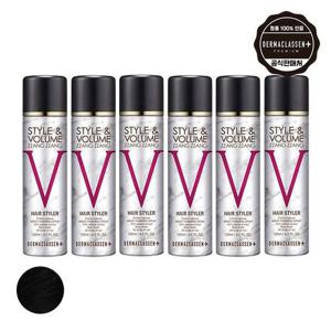 [기타 (뷰티)]더마클라센 스타일앤 볼륨짱짱 흑채 스프레이 블랙 120ml x6
