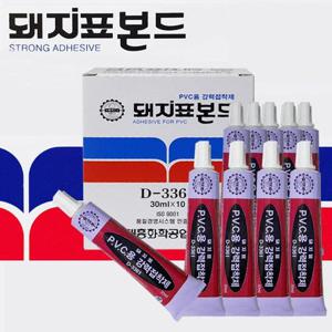 돼지표 PVC강력본드 30ml접착제 10개팩접착제 순간접착제 강력접착제 WFJ0EZ9
