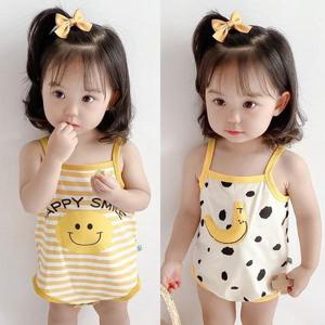 [조이멀티]민나시 스마일 바나나 유아 바디슈트(66-90) 204644