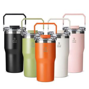 보온보냉 캐리보틀 듀얼플로우 탑핸들 빨대텀블러 630ml