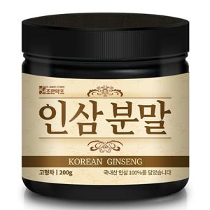 [조은약초] 국내산 100% 국산 인삼 가루 분말 파우더 200g (총 200g)