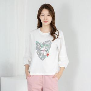 엄마옷 티셔츠 7부 라운드 하트 603BNM255 중년여성/50대/60대/마담/빅사이즈/할머니옷