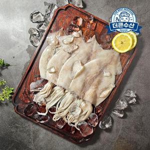 [더큰수산] 급랭 간편 손질 오징어 500g(6~9미)x2팩