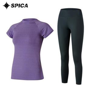 [스피카]스피카 요가복 반팔티 레깅스 상하의세트 SPA524830
