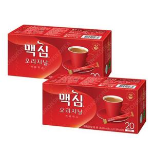 [맥심]동서 맥심 오리지날 커피믹스 20T X 2개 스틱 커피 맥스웰 (14541481)