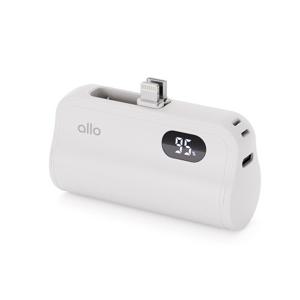 1+1 알로코리아 미니 도킹형 고속충전 갤럭시 아이폰 올인원 보조배터리 20W 5000mAh