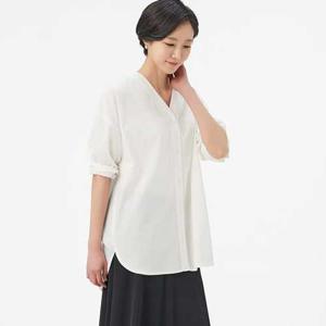 빌드 / BQMB402 브이넥 칠부 롱셔츠