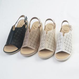올리 소가죽 플라워 펀칭 슬링백 4cm(OL-3003-1)