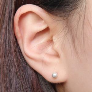 [CRICRI] 14K 진주 금 귀걸이 4mm 스와로브스키 크리스탈 제작