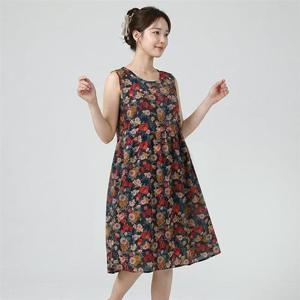 갤러리아_바풀 여성 인견 원피스 실내복 쿨 잠옷 원피스 나시 JWS EM 1810-4