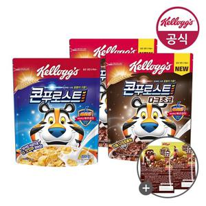 켈로그 시리얼 콘푸로스트 다크초코 550g x 2개 + 콘푸로스트 600g + 매직팝핑볼60g