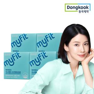 [동국제약] 마이핏 질 유래 특허 50억 6중 기능성 이너케어 시크릿 유산균 30캡슐 4박스