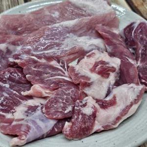 [기타]국내산 지리산 흑돼지 뒷고기 500g 2팩 1kg