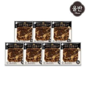 [올반]신세계푸드  오리 바짝 불고기 7팩 (간장맛 200g x7팩 )