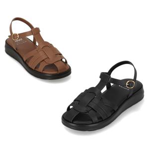 [정상가 159,000원] 엘칸토 여성 위빙 스트랩 경량 샌들 3.5cm LCWW53M626