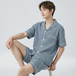 갤러리아_바풀 남성 카라 반팔 잠옷 봄 여름 가벼운 쿨 실내복 상하 TB EN