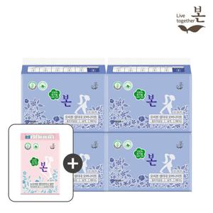 유기농본 생리대 오버나이트 10P 4팩+라이너 1팩