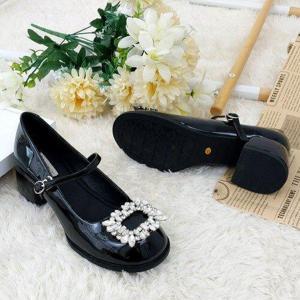 [제이시]제이시 소가죽 통굽 웨딩슈즈 5CM 메리제인구두 K290