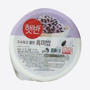 햇반 흑미밥 210g 36개입