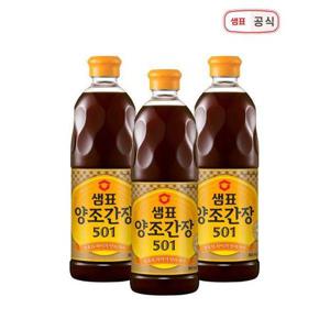 [샘표]양조간장501 860ml 3병