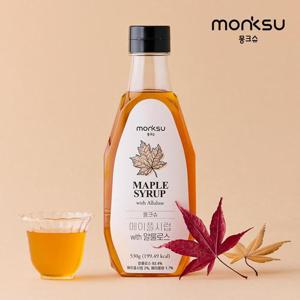 몽크슈 무설탕 저당 알룰로스 메이플시럽 530g