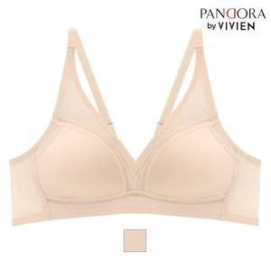 [비비안]판도라by 무빙 메쉬 파워넷 노와이어 브라 (소프트브라운/75A-90C) VBR7146