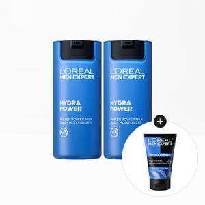 [로레알파리]맨 이드라 파워 수분 올인원 워터 로션 50ml 2개+맨 아쿠아 폼 50ml