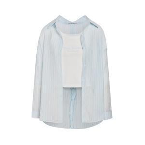 JJ지고트 [SET] 썸머 시스루 스트라이프 셔츠블라우스 GS5N0BL521