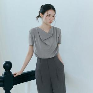 잇미샤 [26 S/S] 드레이프 카울넥 블라우스 ITQ5ZBL880