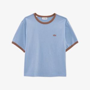 라코스테 (여성) 26SS 소프트 링거 티셔츠 TF703E-56G AEY (파스텔블루)