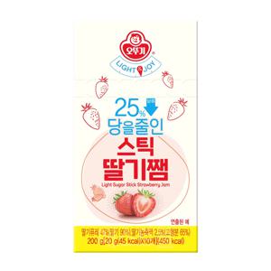 오뚜기 당을줄인 스틱딸기쨈(20g X 10개입) 200g