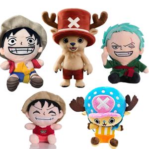 뜨거운 일본 애니메이션 원피스 플러시 장난감 만화 그림 Luffy Chopper Ace Roronoa Zoro 귀여운 인형 인형 어린이 크리스마스 선물!
